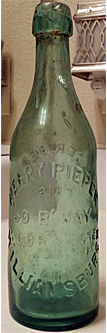 HENRY PIEPER LAGER BEER EMBOSSED BEER BOTTLE