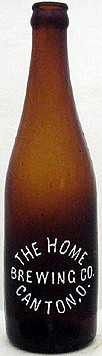 THE HOME BREWING COMPANY EMBOSSED BEER BOTTLE