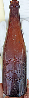 STARK - TUSCARAWAS BREWERIES COMPANY EMBOSSED BEER BOTTLE