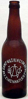 THE CAMP WASHINGTON BREWING COMPANY EMBOSSED BEER BOTTLE