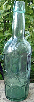 CINCINNATI B. LAGER BEER COMPANY EMBOSSED BEER BOTTLE