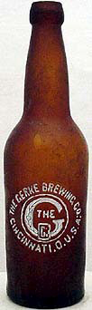 THE GERKE BREWING COMPANY EMBOSSED BEER BOTTLE