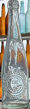 THE GERKE BREWING COMPANY EMBOSSED BEER BOTTLE