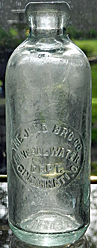 JUNG BREWING COMPANY EMBOSSED BEER BOTTLE