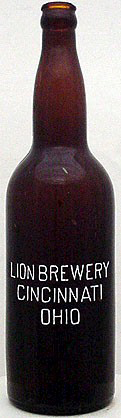 LION BREWERY EMBOSSED BEER BOTTLE