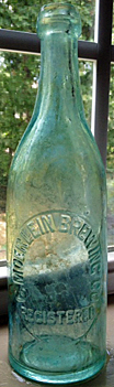 THE CHRISTIAN MOERLEIN BREWING COMPANY EMBOSSED BEER BOTTLE