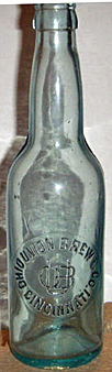 OHIO UNION BREWING COMPANY EMBOSSED BEER BOTTLE