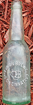 OHIO UNION BREWING COMPANY EMBOSSED BEER BOTTLE