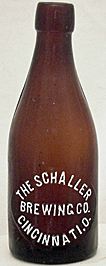 THE SCHALLER BREWING COMPANY EMBOSSED BEER BOTTLE