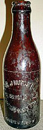 THE J. WALKER BREWING COMPANY EMBOSSED BEER BOTTLE