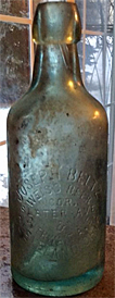 JOSEPH BELTZ WEISS BEER EMBOSSED BEER BOTTLE