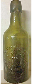 JOSEPH BELTZ WEISS BEER EMBOSSED BEER BOTTLE