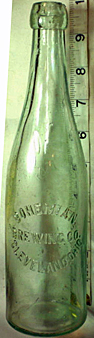 BOHEMIAN BREWING COMPANY EMBOSSED BEER BOTTLE