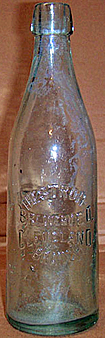 THE STROH BREWERY COMPANY EMBOSSED BEER BOTTLE