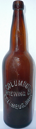 COLUMBUS BREWING COMPANY EMBOSSED BEER BOTTLE