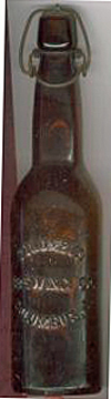 COLUMBUS BREWING COMPANY EMBOSSED BEER BOTTLE