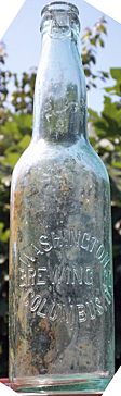 WASHINGTON BREWING COMPANY EMBOSSED BEER BOTTLE