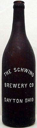 THE SCHWIND BREWERY COMPANY EMBOSSED BEER BOTTLE