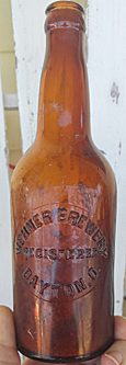 WEHNER BREWERY EMBOSSED BEER BOTTLE