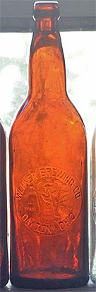 WEHNER BREWING COMPANY EMBOSSED BEER BOTTLE