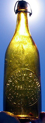 F. ANTHONI & SONS CRYSTAL SPRINGS EXPORT LAGER EMBOSSED BEER BOTTLE