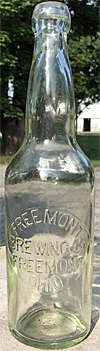 FREMONT BREWING COMPANY EMBOSSED BEER BOTTLE