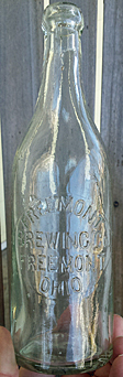 FREMONT BREWING COMPANY EMBOSSED BEER BOTTLE