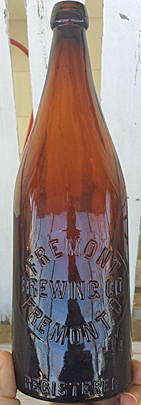 FREMONT BREWING COMPANY EMBOSSED BEER BOTTLE