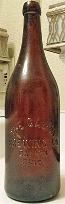 THE GALION BREWING COMPANY EMBOSSED BEER BOTTLE