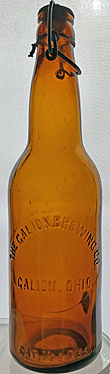 THE GALION BREWING COMPANY EMBOSSED BEER BOTTLE