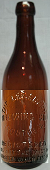 THE LEO EBERT BREWING COMPANY EMBOSSED BEER BOTTLE