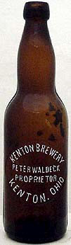 KENTON BREWERY EMBOSSED BEER BOTTLE