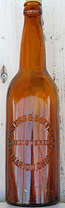 MARION BREWING & BOTTLING COMPANY EMBOSSED BEER BOTTLE