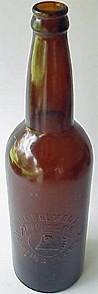 THE BELMONT BREWING COMPANY EMBOSSED BEER BOTTLE