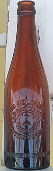 THE BELMONT BREWING COMPANY EMBOSSED BEER BOTTLE