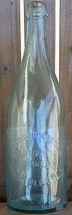 FERDINAND ROESSING NAPOLEON BREWERY EMBOSSED BEER BOTTLE