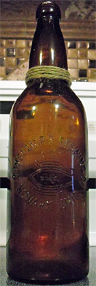 CONSUMERS BREWING COMPANY EMBOSSED BEER BOTTLE