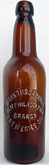 STARK - TUSCARAWAS BREWERIES COMPANY EMBOSSED BEER BOTTLE