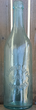 NORWALK CITY BREWERY EMBOSSED BEER BOTTLE