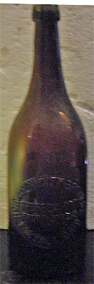 NORWALK CITY BREWERY EMBOSSED BEER BOTTLE