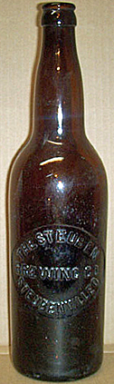 THE STEUBEN BREWING COMPANY EMBOSSED BEER BOTTLE