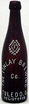 THE FINLAY BREWING COMPANY EMBOSSED BEER BOTTLE