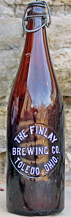 THE FINLAY BREWING COMPANY EMBOSSED BEER BOTTLE