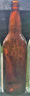 THE FINLAY BREWING COMPANY EMBOSSED BEER BOTTLE