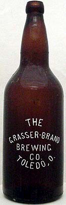 THE GRASSER - BRAND BREWING COMPANY EMBOSSED BEER BOTTLE