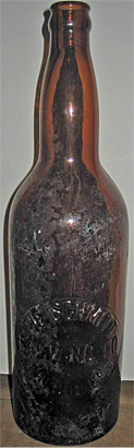 THE SCHMITT BREWING COMPANY EMBOSSED BEER BOTTLE