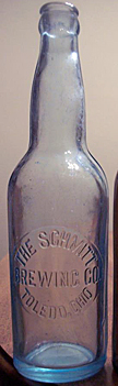 THE SCHMITT BREWING COMPANY EMBOSSED BEER BOTTLE