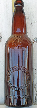 CITY BREWING COMPANY EMBOSSED BEER BOTTLE