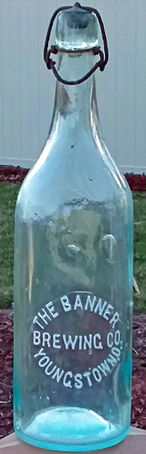 THE BANNER BREWING COMPANY EMBOSSED BEER BOTTLE