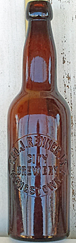 GEORGE J. RENNER, JR. CITY BREWERY EMBOSSED BEER BOTTLE